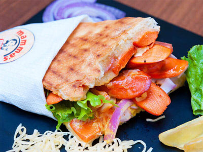 Serres Delivery Mamma`s Pizza Pizza club Λουκάνικο