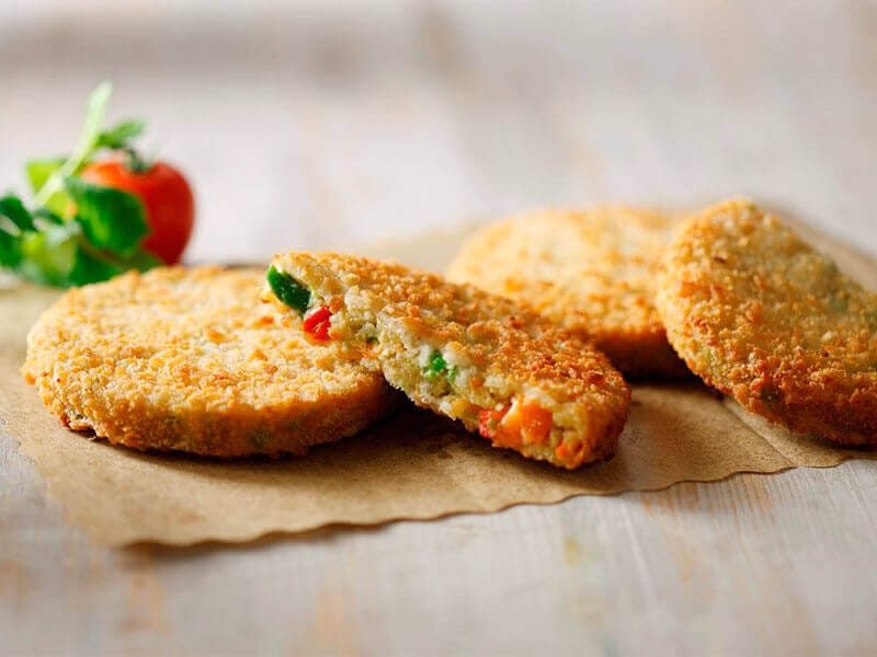 Serres Delivery Mamma`s Pizza Μπιφτέκι λαχανικών μερίδα