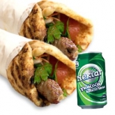 Serres Delivery Σουβλάκι ο Σώτος Δύο πίτες με μονό κρεατικό απ'όλα