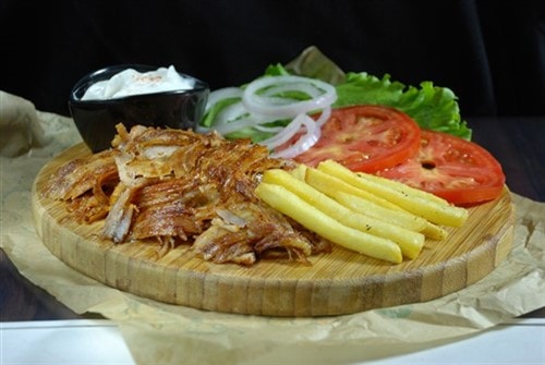 Serres Delivery Ο Καλύτερος Μερίδα με Γύρο Χοιρινό